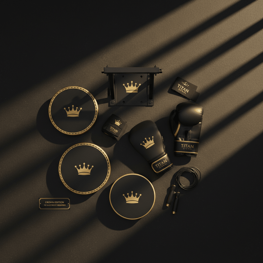 TITAN All-In-One Boxing Home Gym Pro Kit Crown Edition