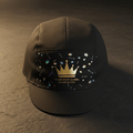 TITAN Crown Edition Cycling Cap Matte Black Gold