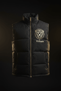 TITAN Black Gold Puffer Vest