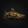 TITAN Crown Edition Cheetah Sprint Men's Running Shoe Color Tattoo Art