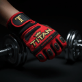 TITAN red power edition lifting gloves