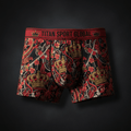 TITAN Crown Edition Men's Samurai King Boxer Briefs — Crimson & Black
