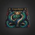 TITAN Crown Edition Men's Boxer Briefs — Serpent King Tattoo Art