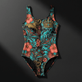 TITAN Women's One-Piece Swimsuit Tropical Queen Crown Edition