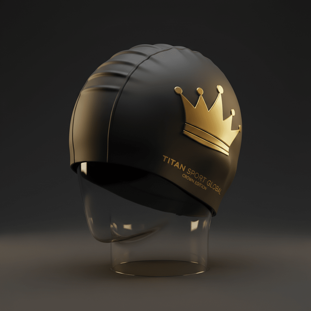TITAN Crown Tri Swim Cap Hydrodynamic Silicone