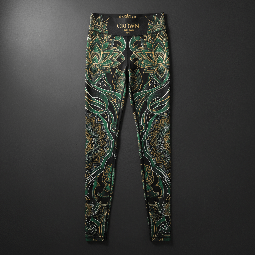 TITAN Women's Compression Leggings Mandala Queen Crown Edition