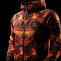 TITAN Lava Flow Zip-Up Hoodie — Volcanic Edition
