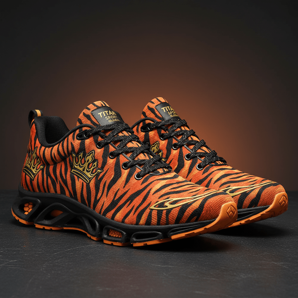TITAN Men's Tiger Flame Crown Running Shoes
