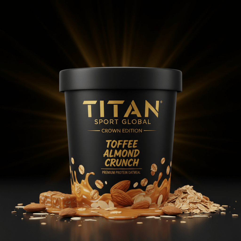 Crown High-Protein Toffee Almond Crunch Oatmeal Cup