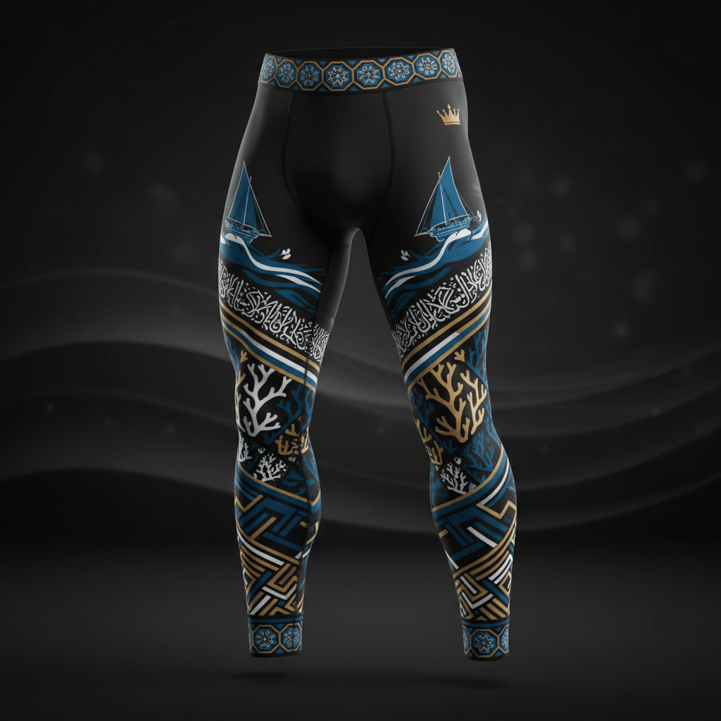 TITAN Swahili Coast Compression Tights — Bahari Edition