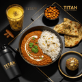 TITAN Crown Spiced Lentil Dal Indian vegan high-protein weekly monthly meal plan bundle