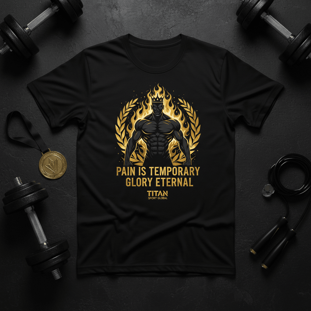 Pain is Temporary Glory Eternal Tee — TITAN SPORT GLOBAL