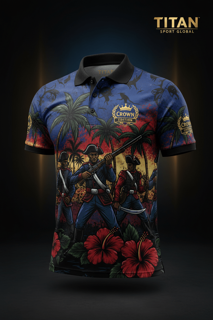 TITAN Men's Haitian Revolution Sport Polo Libete Edition