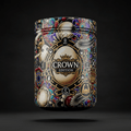 TITAN Egg White Protein Powder Unflavored — Crown Edition bold tattoo-style artwork