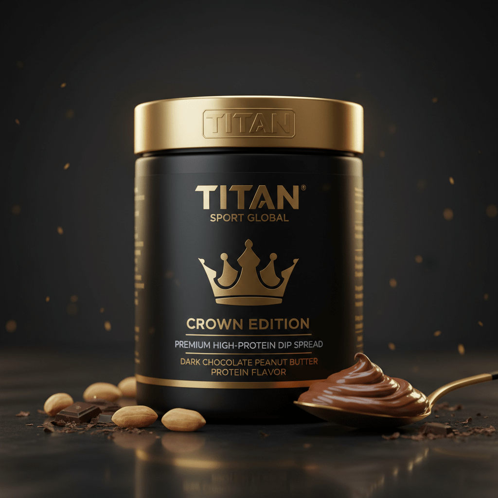 Crown High-Protein Dark Chocolate Peanut Butter Spread