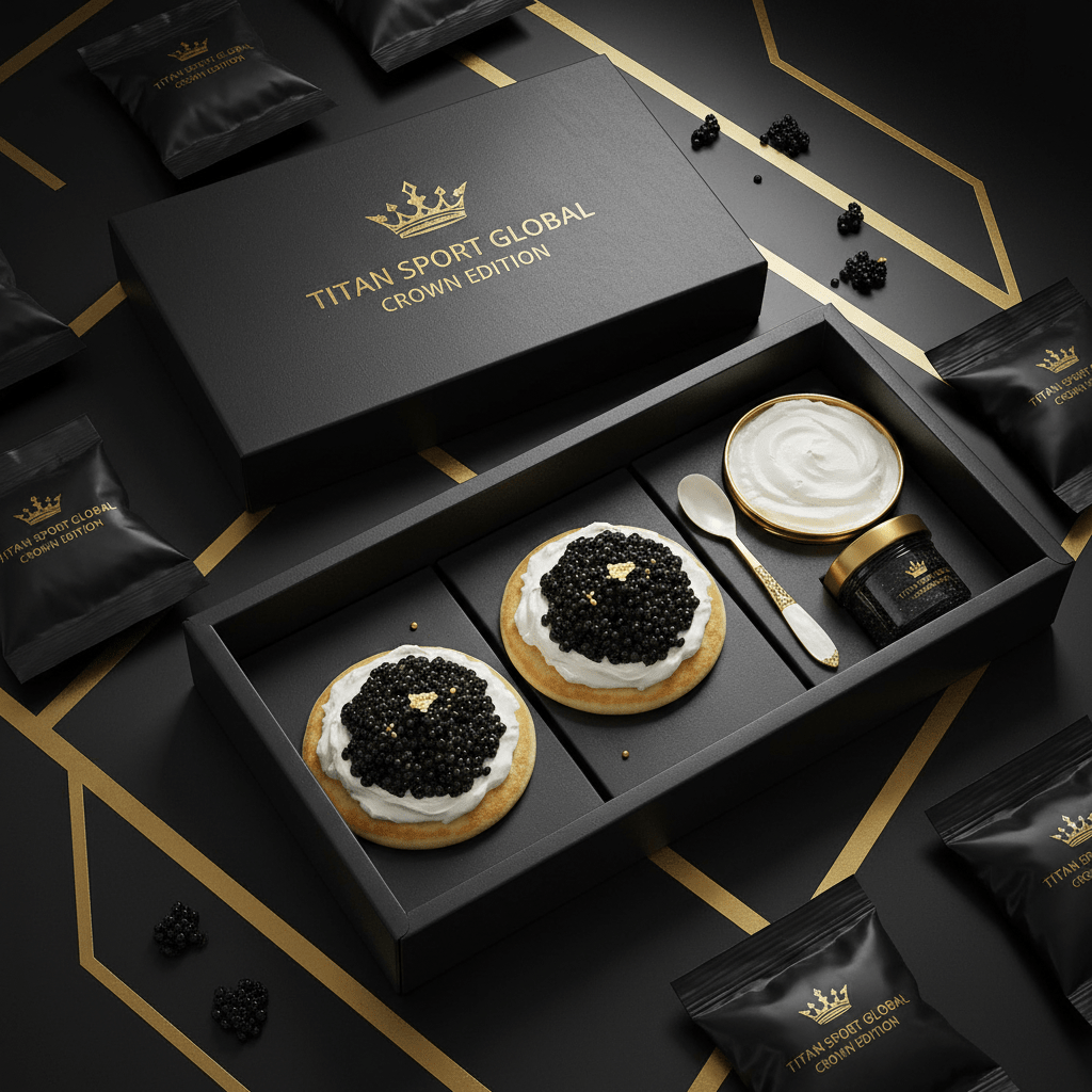 TITAN High-Protein Caviar & Cream Cheese Crown Edition Snack Pack