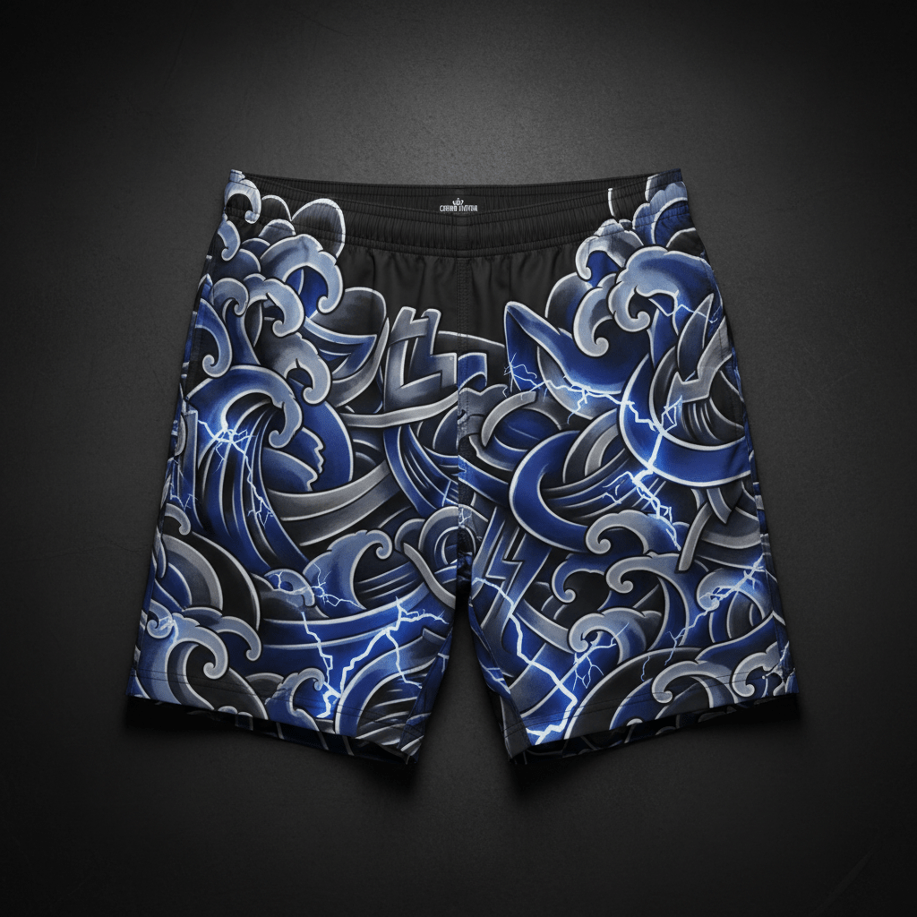 TITAN Men's Swim Trunks Electric Wave Crown Edition