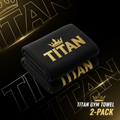TITAN Gym Towel 2-Pack - Microfiber Quick-Dry Sports Towel