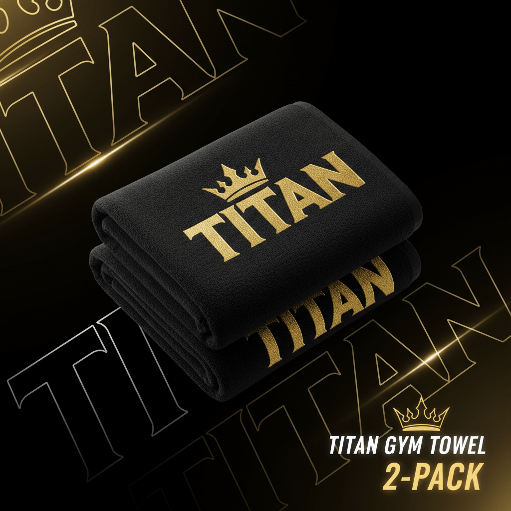 TITAN Gym Towel 2-Pack - Microfiber Quick-Dry Sports Towel