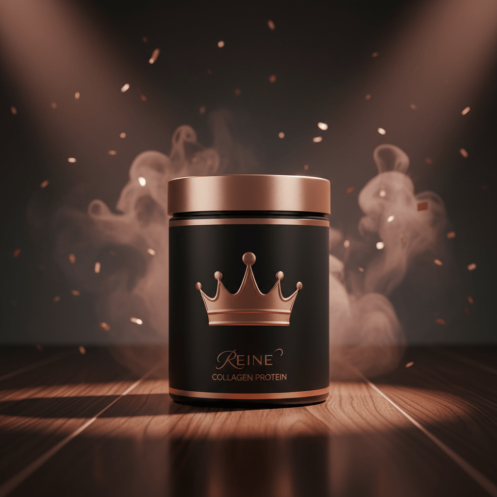 TITAN Collagen Protein Rose Crown Edition black rose gold tub