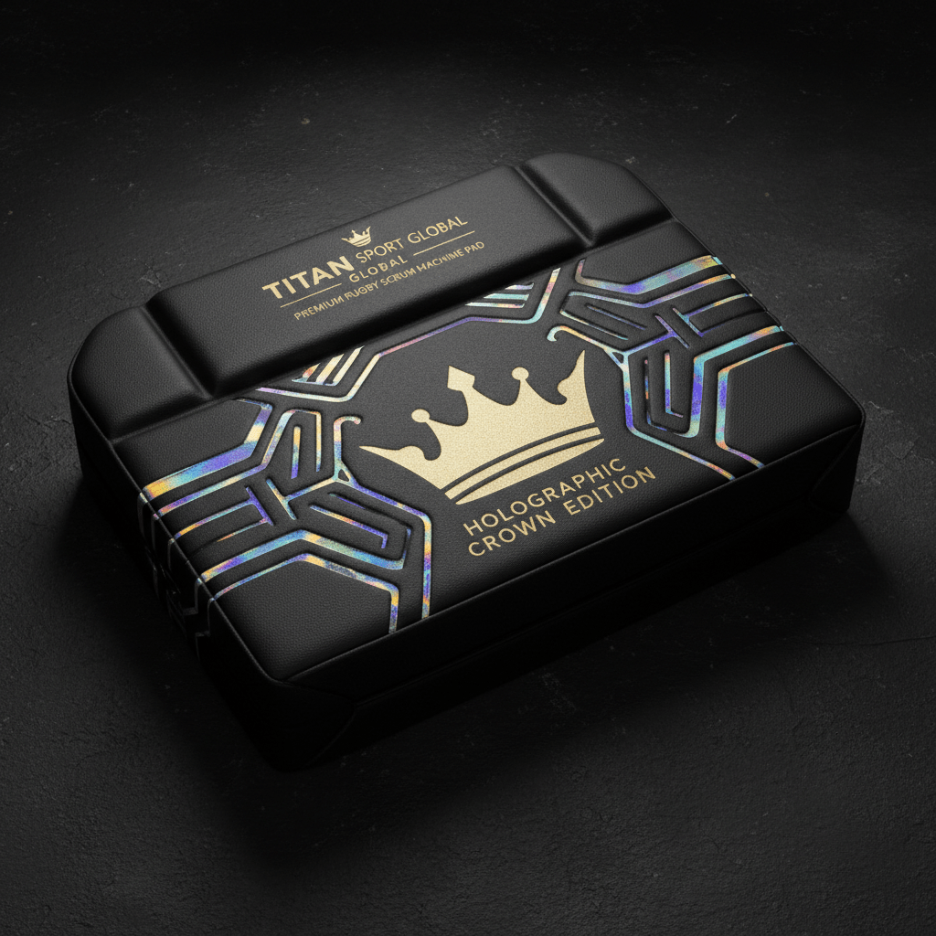 TITAN Crown Edition Rugby Scrum Machine Pad Matte Black Gold