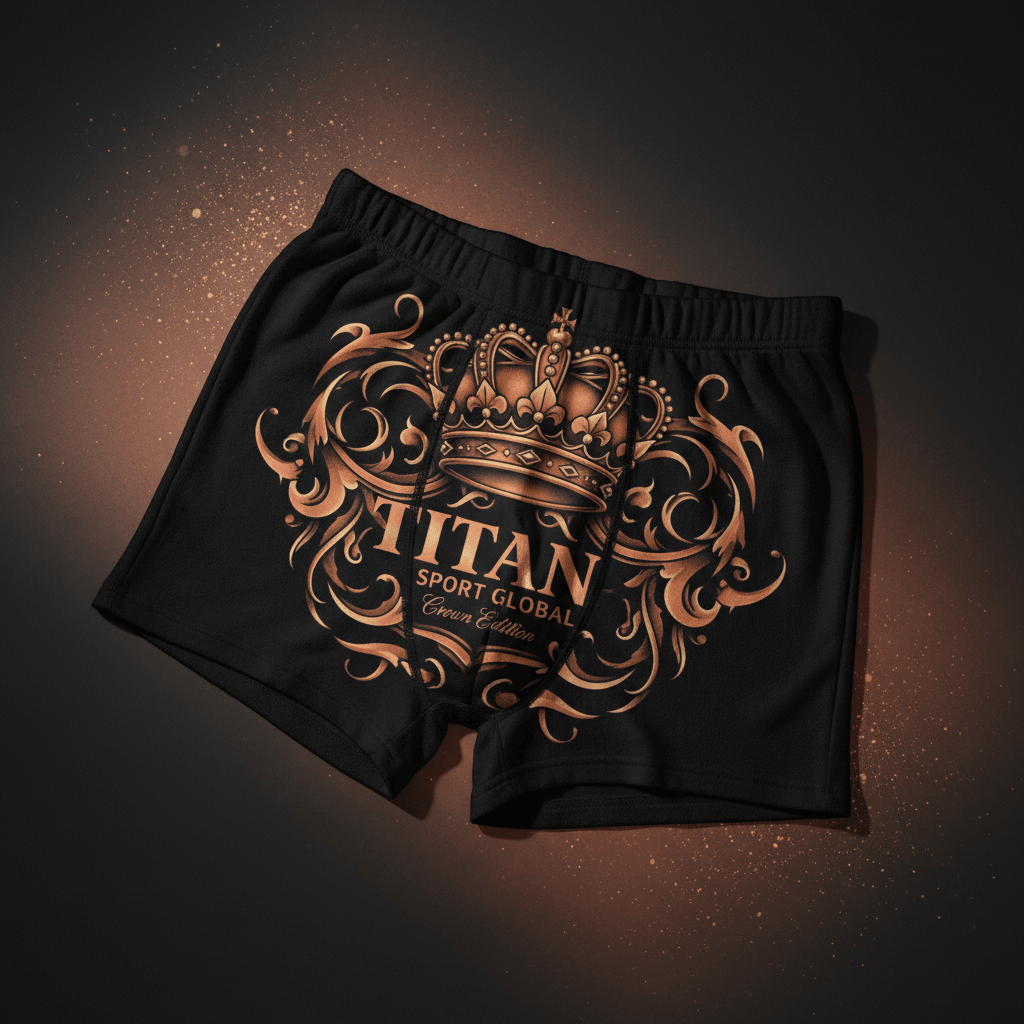 TITAN Women's Cozy Boxer Shorts Crown Edition Peach Gold