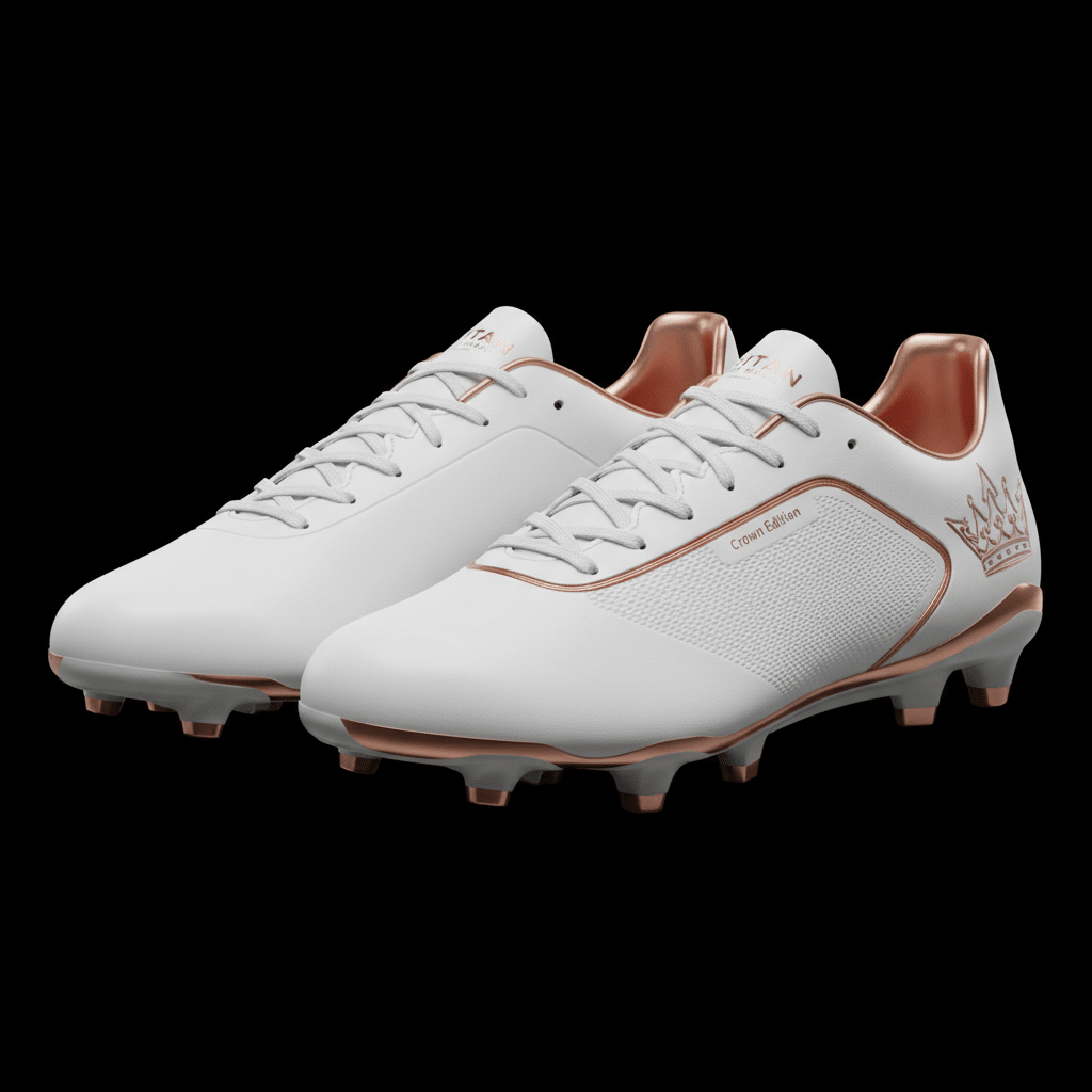 TITAN Sport Cleat White Rose Crown Edition