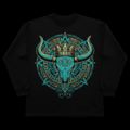 Aztec Crown Bull Skull Long Sleeve — TITAN Crown Edition spiritual warrior streetwear