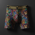 TITAN Crown Edition Men's Tattoo Art Compression Shorts