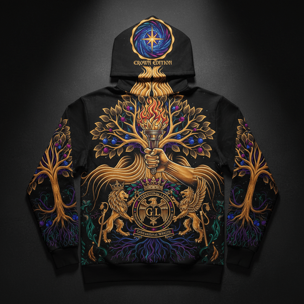 Chosen Generation Men's Hoodie — TITAN Crown Edition tattoo artwork