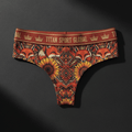 TITAN Crown Edition Women's Terracotta Fox Sport Briefs — Terracotta & Gold