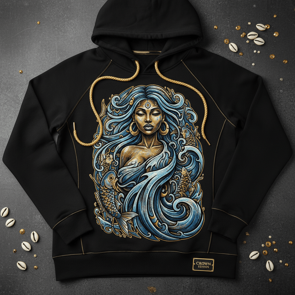 TITAN Women's Yemoja Ocean Mother Hoodie — Olokun Edition