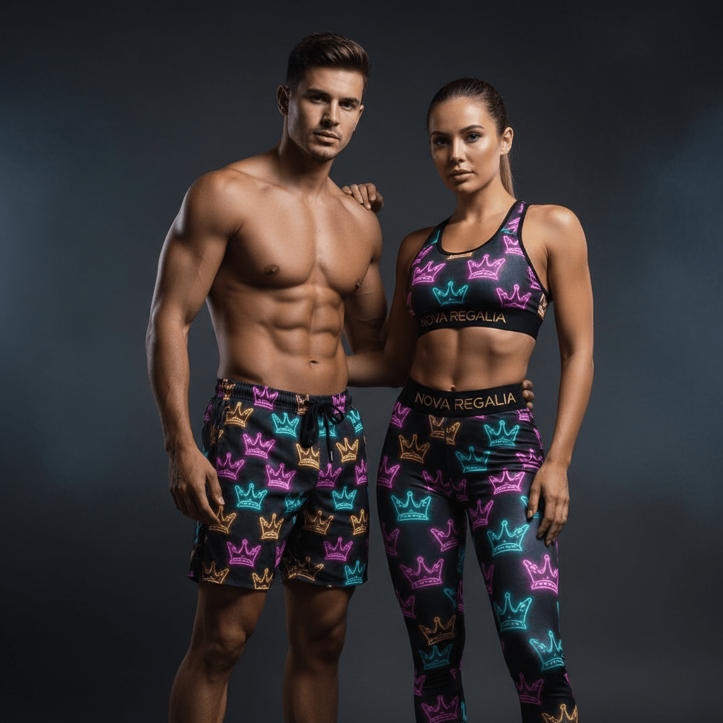 TITAN HIS & HER Matching Neon Crown Set
