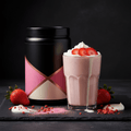 TITAN High Protein Meal Replacement Shake – Strawberry Cream, premium product photography
