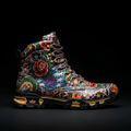 TITAN Hiking Boot — Full Sleeve Multi-Color Tattoo Crown Edition
