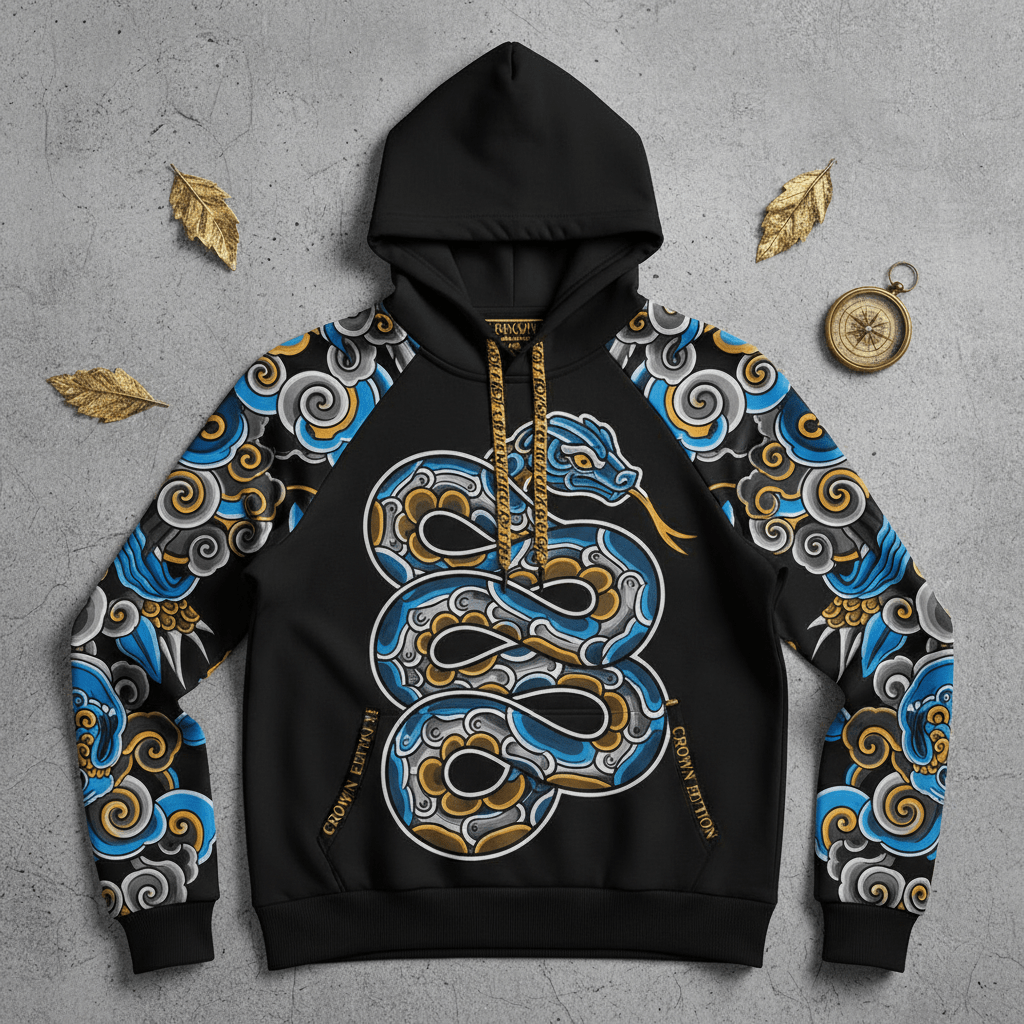 TITAN Women's Ehecatl Wind Serpent Hoodie — Quetzal Wind Edition