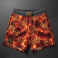 TITAN Men's Lava King Crown Athletic Shorts — Volcanic King SWAG Edition