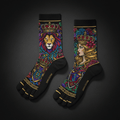 TITAN Crown Edition Tattoo Art Five-Finger Toe Socks