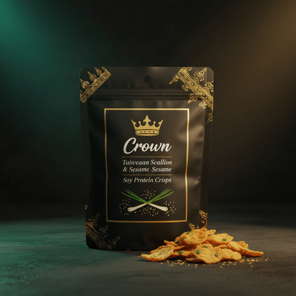 Crown Taiwanese Scallion & Sesame Soy Protein Crisps - TITAN SPORT GLOBAL