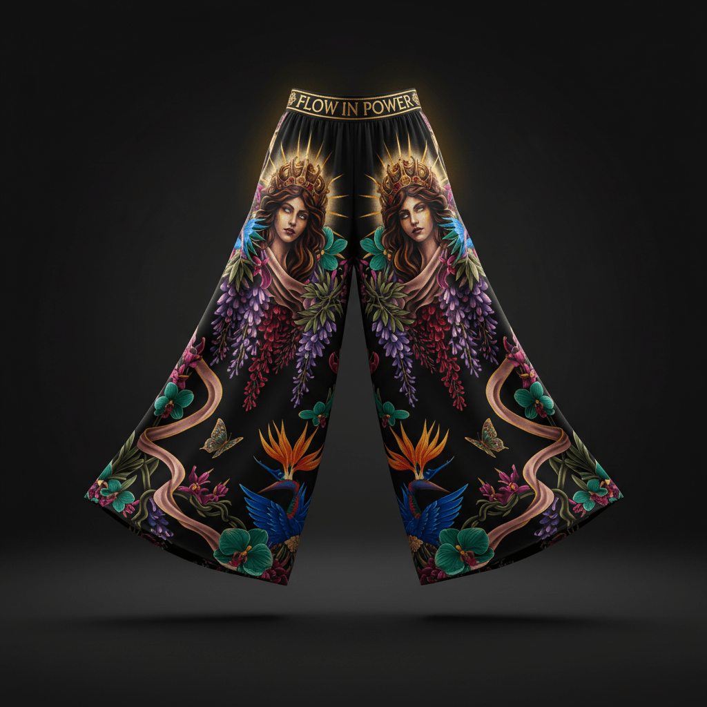 TITAN Women's Palazzo Pants - Empress Crown Edition Design