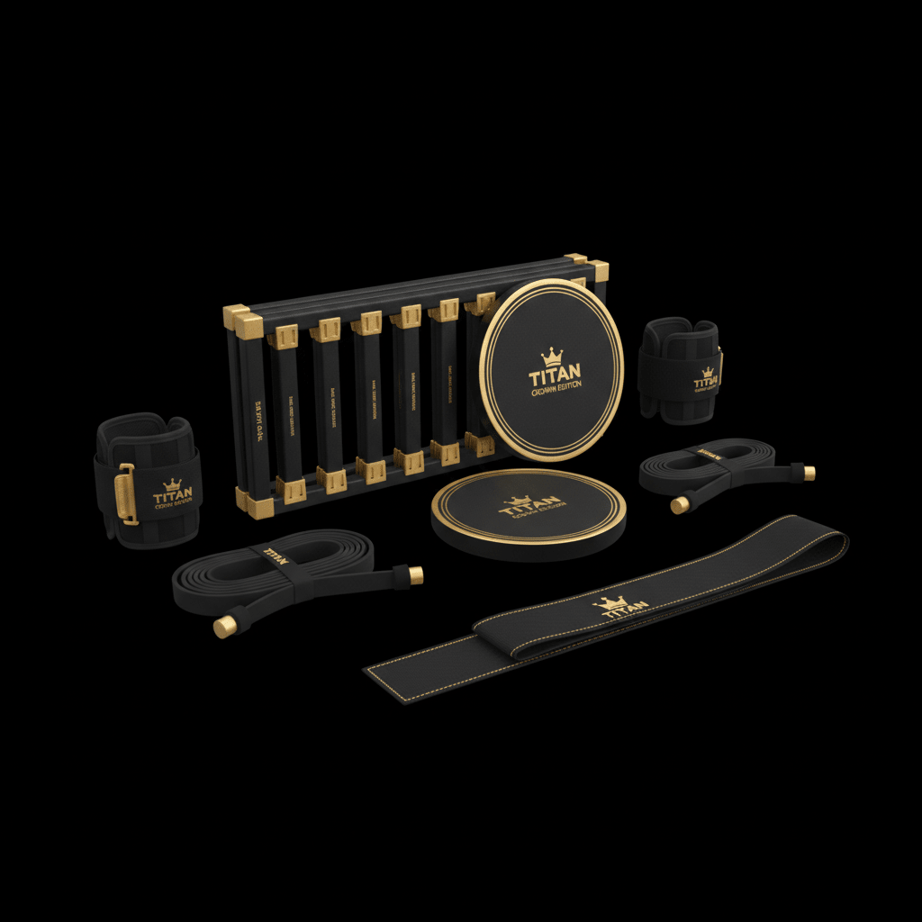 TITAN All-In-One Fencing Athlete's Footwork & Lunge Home Gym Kit — Crown Edition