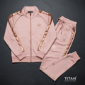 TITAN Women's Rose Gold Crown Tracksuit matching set flat lay