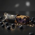 TITAN Blueberry Muffin Protein Bar — Crown Edition matte black packaging