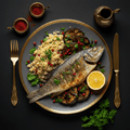 TITAN Turkish Grilled Sea Bass & Bulgur Muscle Dinner