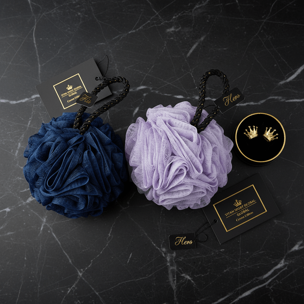 TITAN Crown Edition His & Hers Luxury Loofah Set