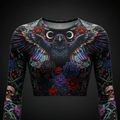 TITAN Women’s Midnight Raven Bloom Long Sleeve Crop — Morrigan Edition