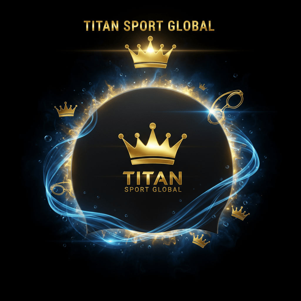 TITAN SPORT GLOBAL youth silicone swim cap crown edition