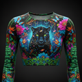 TITAN Women’s Neon Jaguar Rainforest Long Sleeve Crop — Panthera Edition
