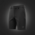 TITAN Golf Shorts Crown Edition matte black gold crown logo left thigh ghost mannequin tailored athletic fit