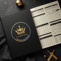 TITAN Crown Edition Cricket Scorebook Matte Black Gold